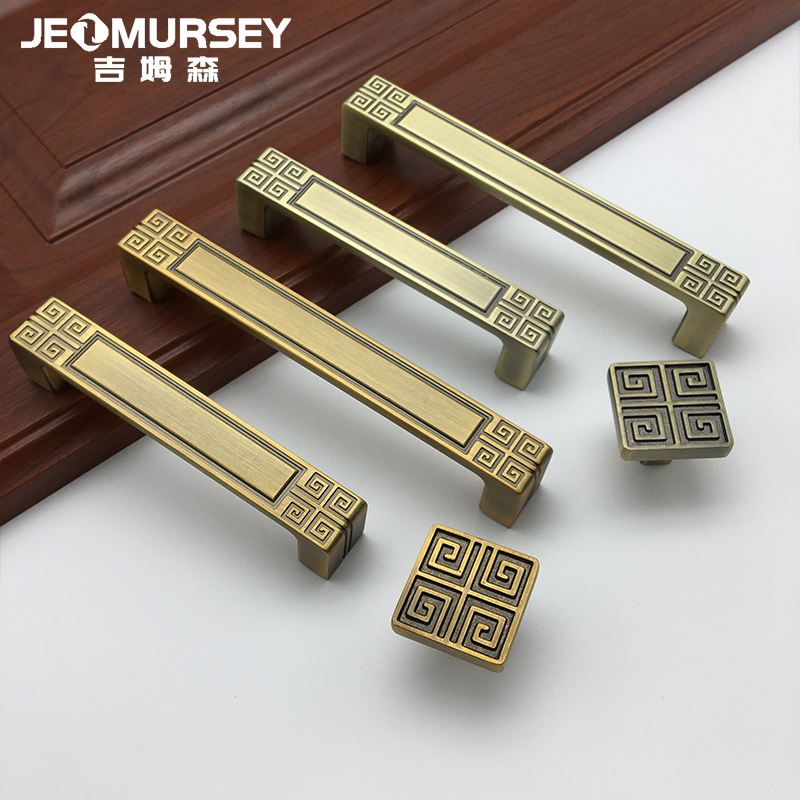 New Chinese wardrobe handle Antique Chinese handle bronze handle overall cabinet cabinet door handle drawer handle