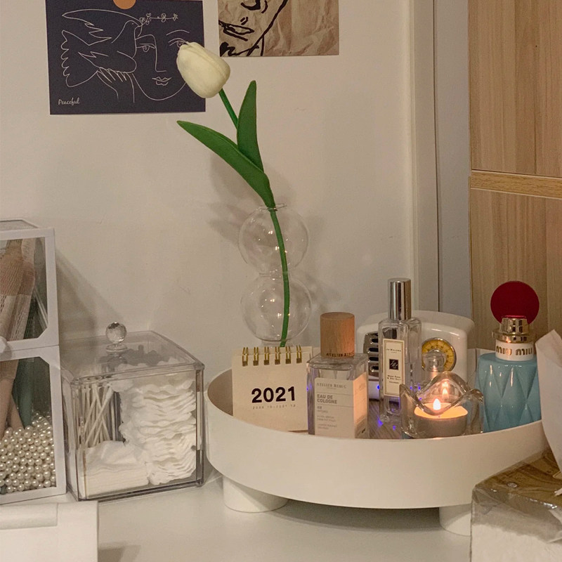 ins set of things debatable perfume fragrant lavender Nordic Debris Genguan Key Tabletop Makeup table Cosmetic Containing box