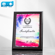  Customized medals customized rounded wooden plaques letter of appointment award honor authorization cards customized wooden plaques medal listing