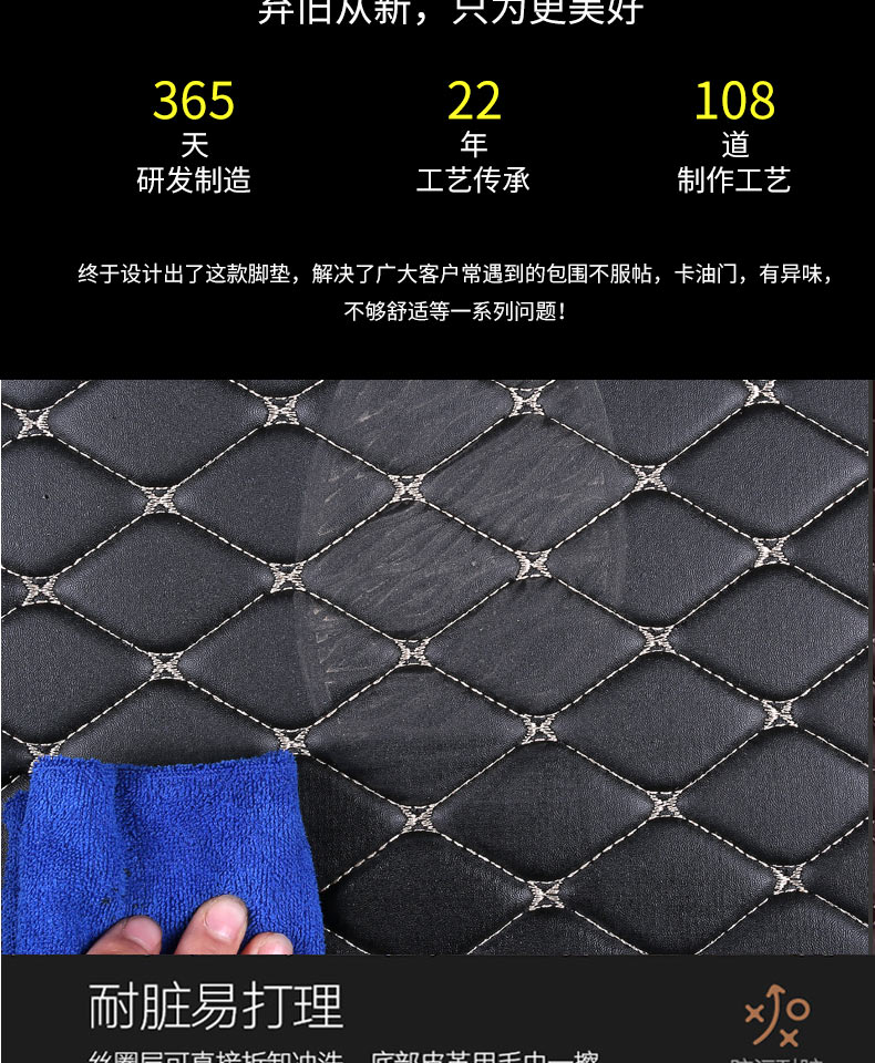 Kia K5 new and old model-specific full-coverage carpet-style car floor mats, waterproof and wear-resistant, original car foot mats