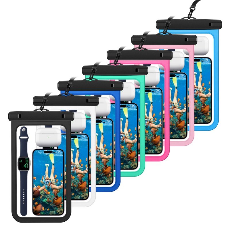 Buy one and send a new big phone watch headphone Waterproof Bag Swimming Beach Outdoor Wide Side Mobile Phone Waterproof Bag-Taobao