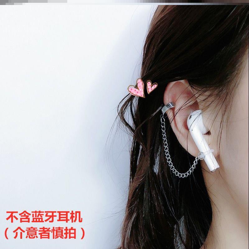 Ear-hanging multiple ear needle wireless Bluetooth headphone connectivity fashion stream anti-chain loss artist earrings