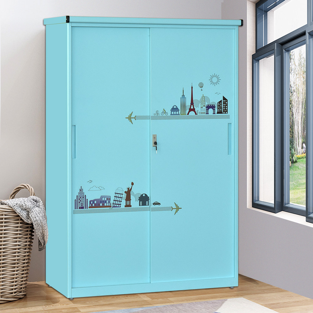 Steel outdoor balcony cabinet home storage cabinet sunscreen storage open-air storage cabinet large-capacity wardrobe with lock