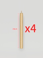 [Высота круглых деревянных ножек 19см * 4 шт.] Высота после скручивания ножек 20,5см [Размеры и готовые размеры аксессуаров]