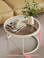 [Полукруглый стиль] Теплый бело-коричневый (60 см)