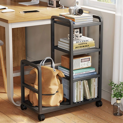 Тележка, чтение, книжный шкаф, простая многослойная система хранения для домашнего использования, книжная полка