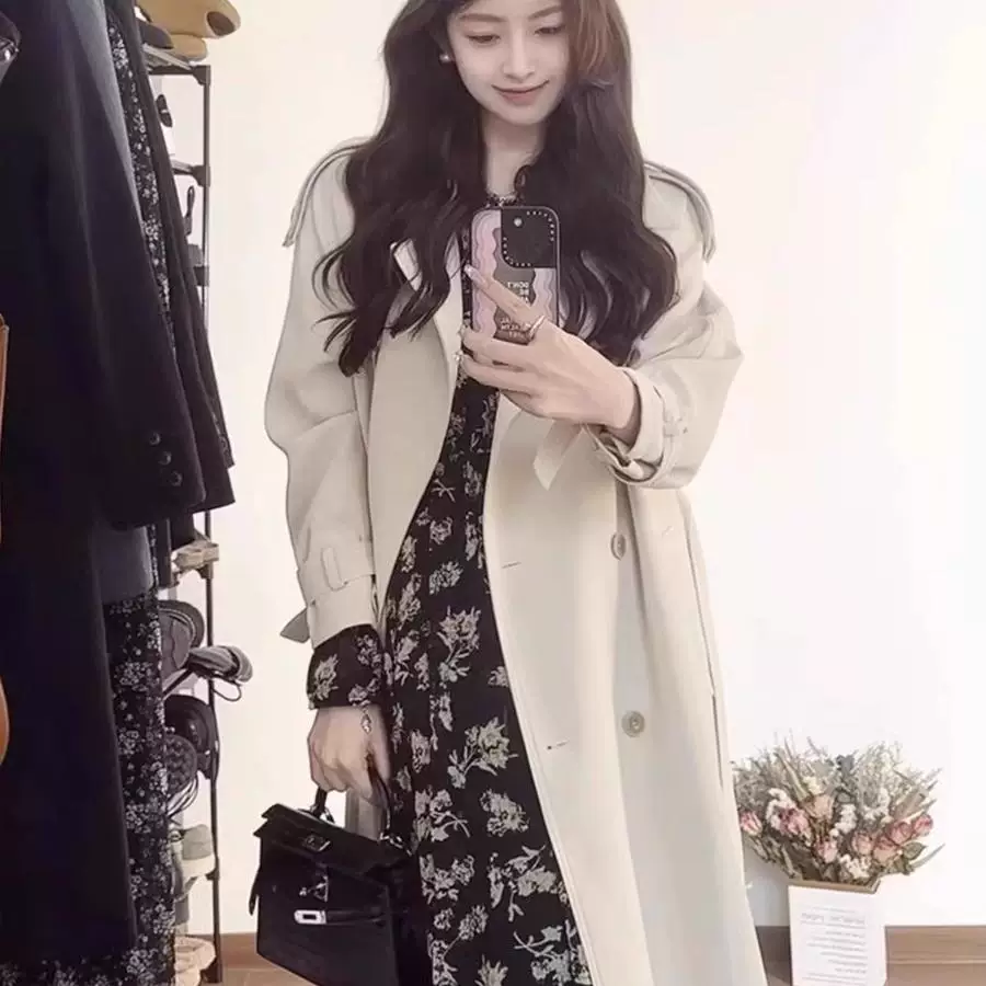 Длинное trench-coat, осенняя сверхдлинная куртка, макси-длина, британский стиль
