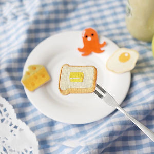 Good Morning Series Breakfast Poached Egg Embroidery Patch for Journals, Phone Cases, DIY Fashion Decoration, Clothing Patches