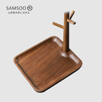 Hanging key holder Creative ornaments Door-to-door hook decoration entrance Japanese storage storage plate door free of holes