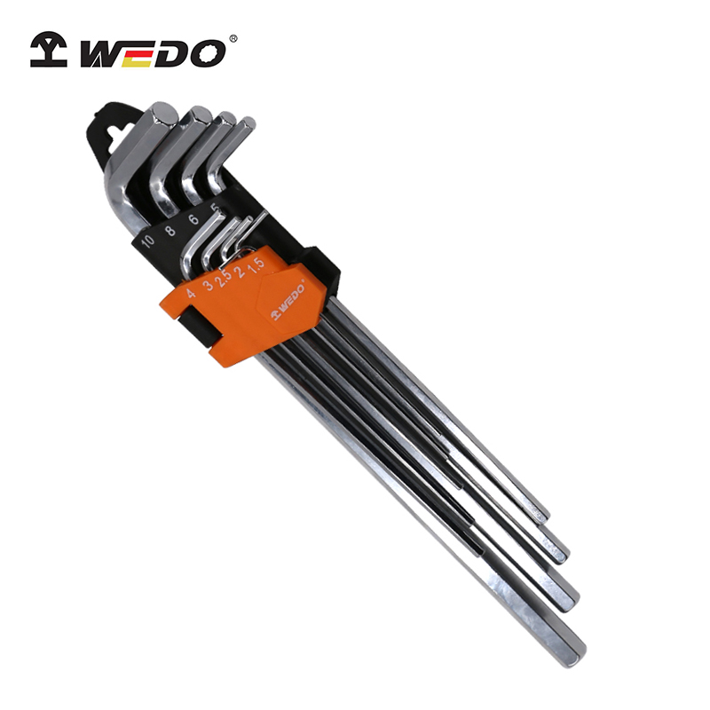WEDO dimension WD257B 9 pieces of male system lengthened flat head inner hexagonal L-type hexagonal inner hexagonal sets