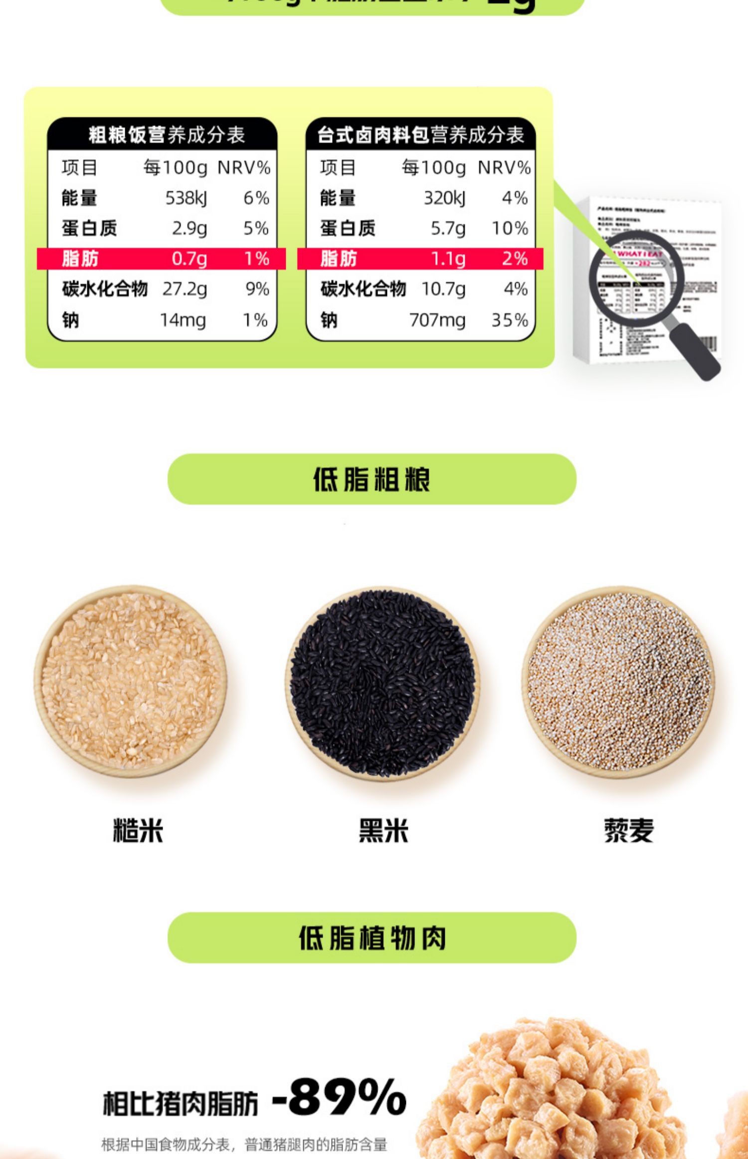 【拍2件】植物教授低脂粗粮饭健康餐