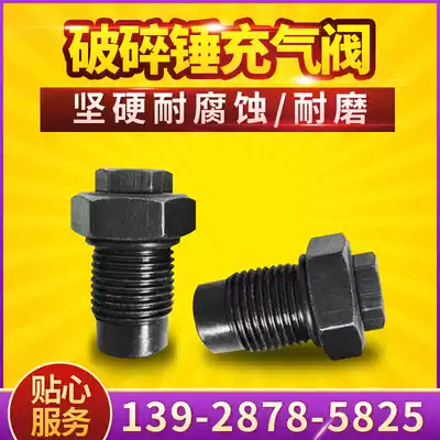 Excavator Breaking hammer Nitrogen Valve Shuishan Engineering Corps Ancient River 68 100 140 Cannon Intake Intake Screw