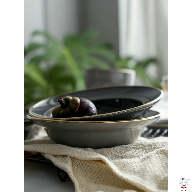 Utsuwa Nordic light key-2 luxury household contracted ceramic plate straw hat dish food dish soup plate pasta dish disk plate