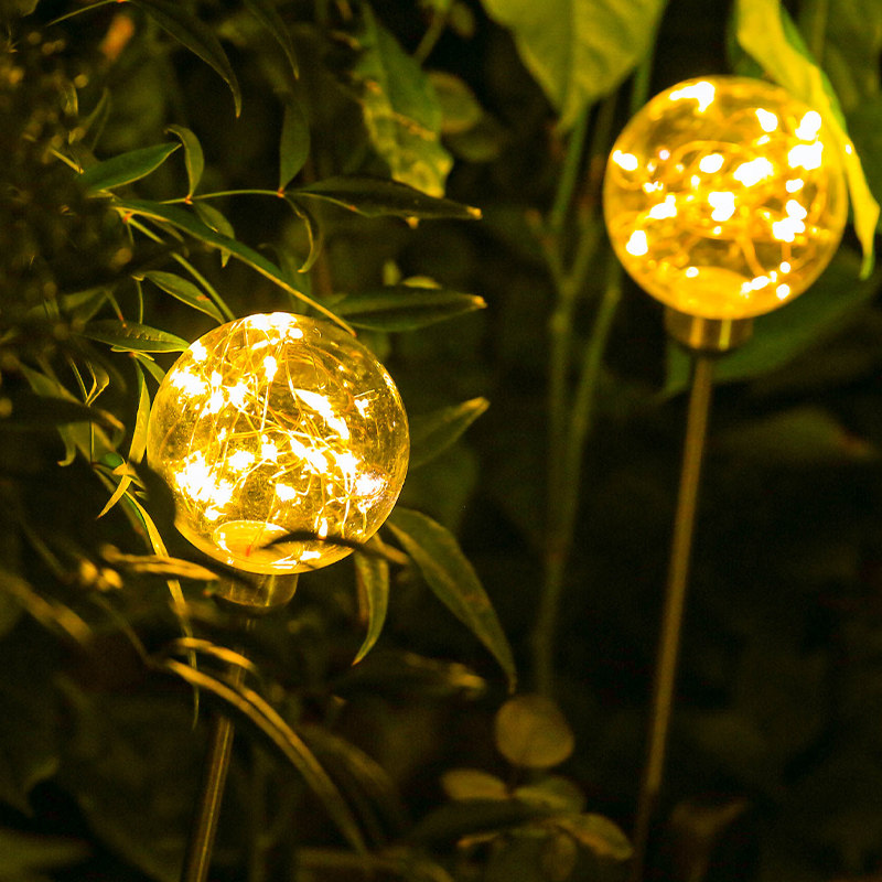 Solar Outdoor Light Outdoor Patio Outdoor Patio Small Garden Arrangement Balcony Decorate Luminous Round Ball Waterproof Lawn View Light