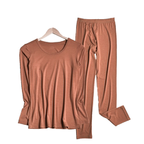 CarreKenbt Womens Thermal Underwear Womens Thin Seamless Autumn Clothes Autumn Pants Hot German Velvet Thermal Clothing Set Women