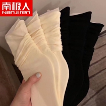 Socks Children Summer thin middle cylinder pile socks Sox Chains Cute Day Department Breathable long cylinder Summer Student white Long Sox