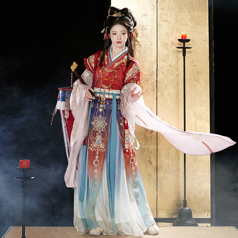 玉术汉服【洛神】南北朝魏晋风神仙服：穿越千年之美，今夏必备！-汉服