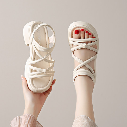 踩屎感仙女风凉鞋女夏季外穿2024年新款高级感配裙子时装精致凉拖