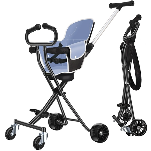 Детская складная прогулочная коляска для выхода на улицу, детский трехколесный велосипед