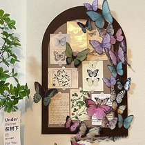 Butterfly felt board wall sticker photo wall display board bedroom entrance background wool felt three-dimensional cream wall wall