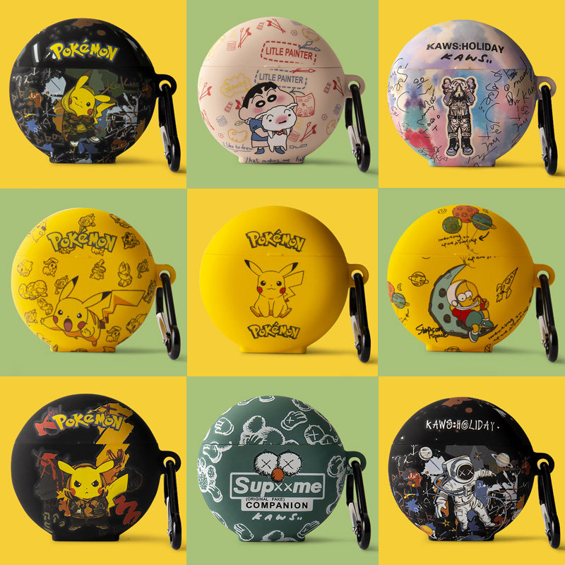 Huawei freebuds4 protective sheath Soft shell freebuds 4 headsets Cute Cartoon Four Generation Wireless Bluetooth Headphone Shell freebud4 Protect Shell Creative Ins anti-fall