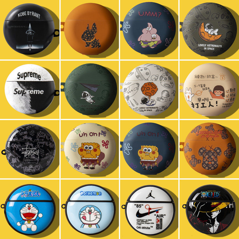 Huawei freebuds3 headphone protective sleeve free buds3 protective shell silicone gel soft Huawei three generations of wireless Bluetooth headphone cover cute cartoon free3 protective shell freeb