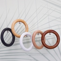 Brief Solid Wood Wire Rings Womens Clothing Shop Furnishing Design Clothing Racks Han Edition Ceiling Clothing Shop Wood Ring Cirque Cirque