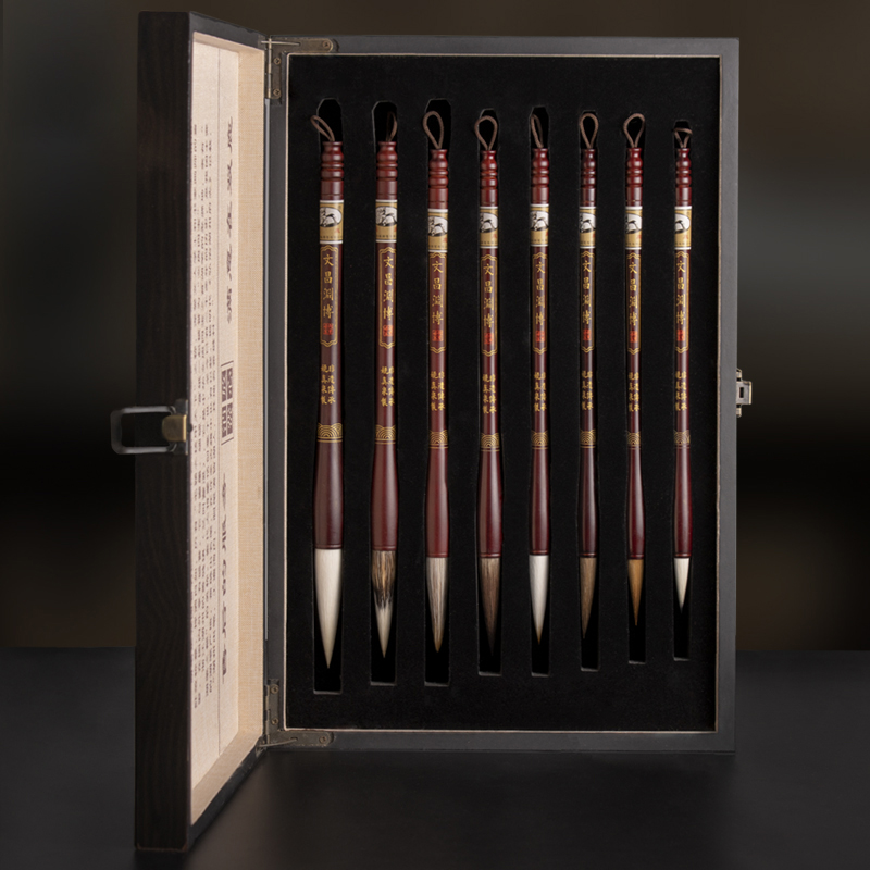 Semi-ancient Grass Hall Wenchang Wenchang Wenchang Calligraphy Brush Professional Class Suit Beginners Wolf and milkbrush pen Pen Sage is required to be in block letters The Book of Books is dedicated to the special sheep of the Chinese painting.