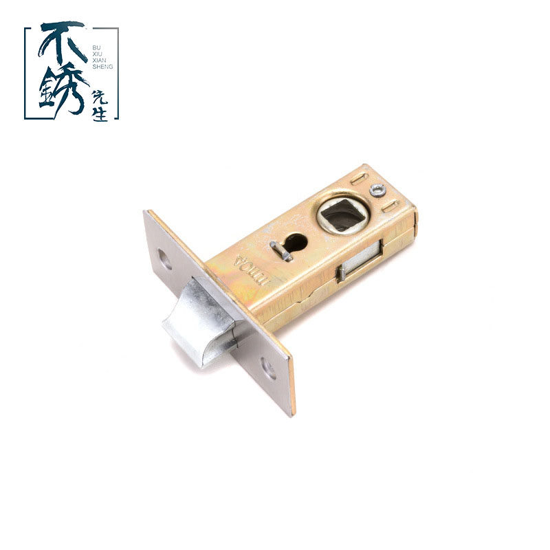 Bathroom toilet door lock core lock body universal silent stainless steel 25356070 single tongue lock core invisible door lock