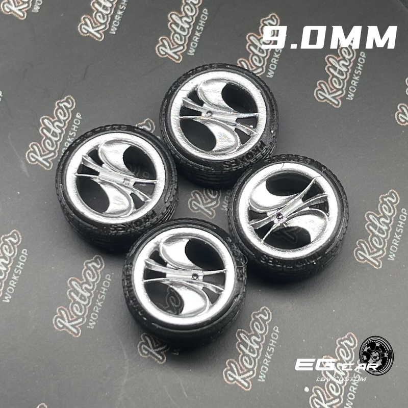 Egwheels Garson Drug C 9.0mm 1/64 Scale Car Model Wheel Hub Tlv Inno