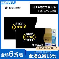 Pacsafe 안티 도난 카드 슬리브 울트라 층 알루미늄 호일 방지 방지 RFID 방수 방지 마그네이트 카드 슬리브 초음파