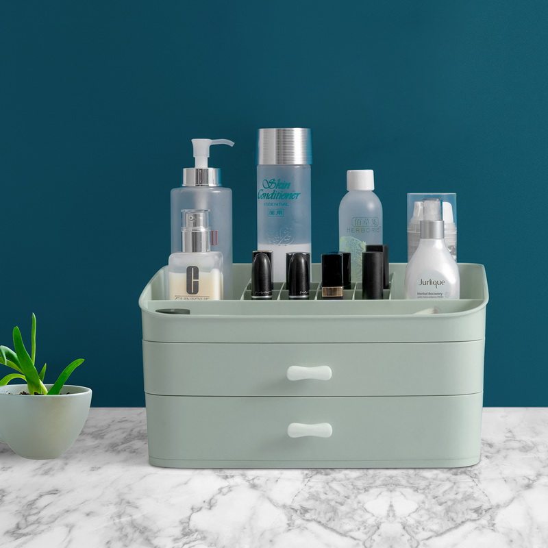 Cosmetic storage box Multi-layer drawer makeup table jewelry dust-proof finishing box storage box SWJ3002