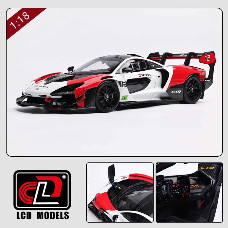 Lcd1:18 Mclaren Senna Gtr Alloy Full-Function Car Model Display Piece