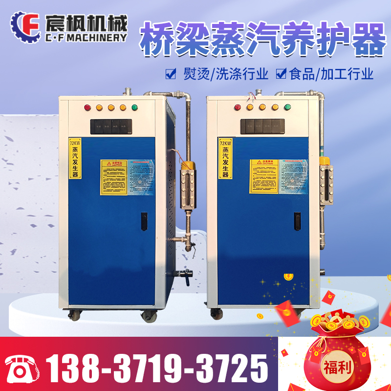 Bridge steam curing device fuel electric heating generator firewood environmental protection and energy saving boiler concrete steam curing machine