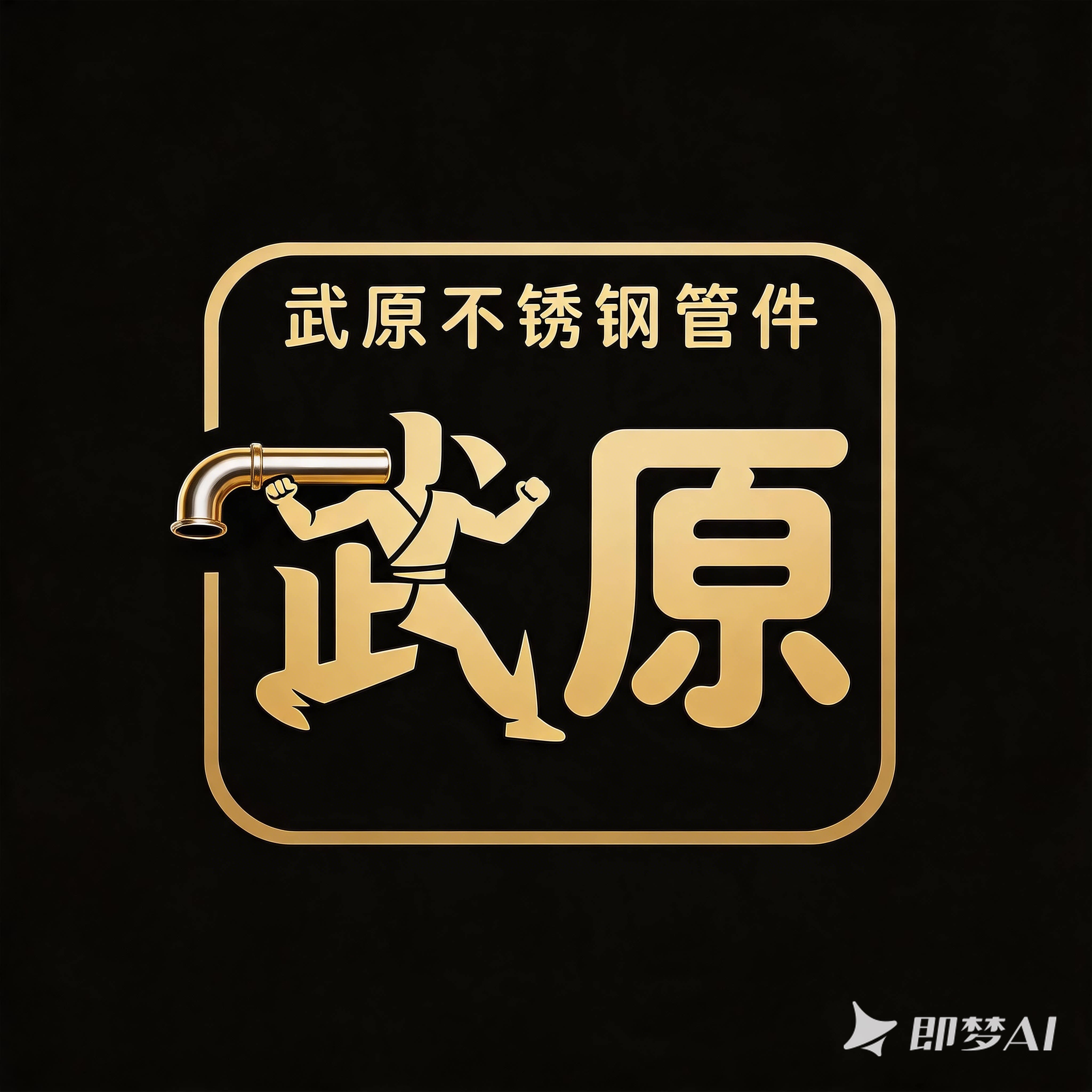 武原不锈钢卡压阀门管件的LOGO