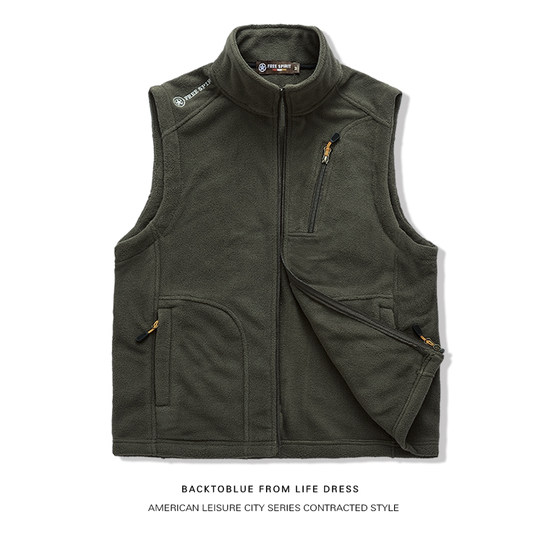 Мужской жилет из полярного флиса, весна-осень, свободный спортивный жилет для рыбалки, флисовая куртка большого размера для мужчин