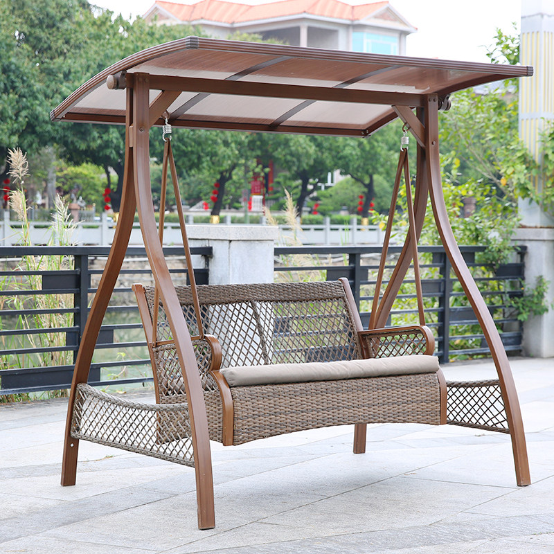 Outdoor swing outdoor courtyard garden rocking chair hanging chair balcony swing chair net red rattan chair hammock home swing