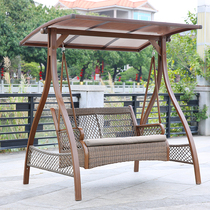 Outdoor swing outdoor courtyard garden rocking chair hanging chair balcony swing chair net red rattan chair hammock home swing