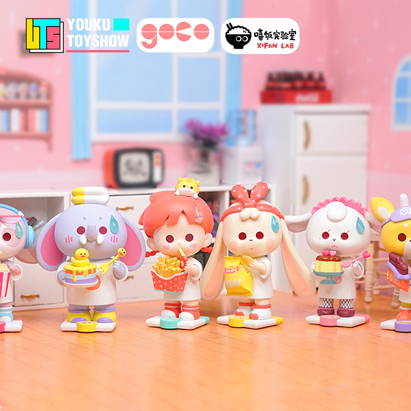 Koi Take Fun Youku Model Play Xixi Kindergarten-Eat Eat Series Second Generation Blind Box Cute Decoration Gifts
