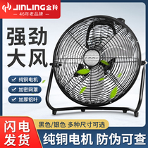 Groveling Fan Factory High Power Desktop Industrial Electric Fan Home Floor Fan Dormitory Silent Terrace Ground Strong Wind Powerful