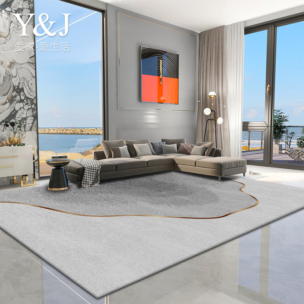 Nordic carpet living room bedroom coffee table blanket simple gray ins wind high-end light luxury sofa full-spread home floor mat