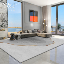 Nordic Carpet Living Room Bedroom Coffee Table Blanket Brief Grey Ins Wind High-end Light Lavish Sofa Full-Laid Home Mat