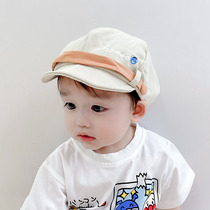 Baby peaked cap spring and autumn cute casual beret cotton boys and girls wild Korean version of the child hat baby