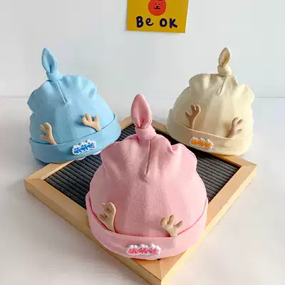Newborn hat spring and autumn newborn tire cap cotton 0-3 months infant summer halogen door cap cute 2 Winter