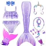 Летний наряд маленькой принцессы, пляжный купальник для девочек, крой «рыбий хвост», в западном стиле