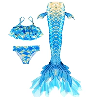 Комплект из трех предметов из пряжи синего цвета плюс