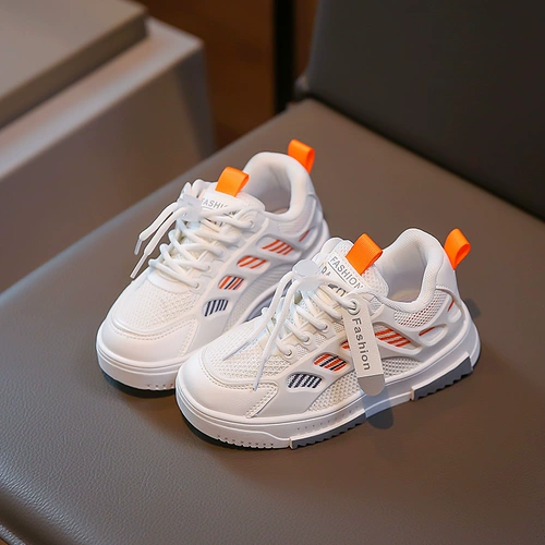 Туфли для мальчиков, детская белая обувь, спортивная обувь, световая панель, кроссовки, мягкая подошва, подходит для подростков