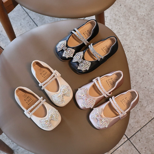 Осенние туфли для принцессы, детское платье девочки цветочницы, коллекция 2021, мягкая подошва