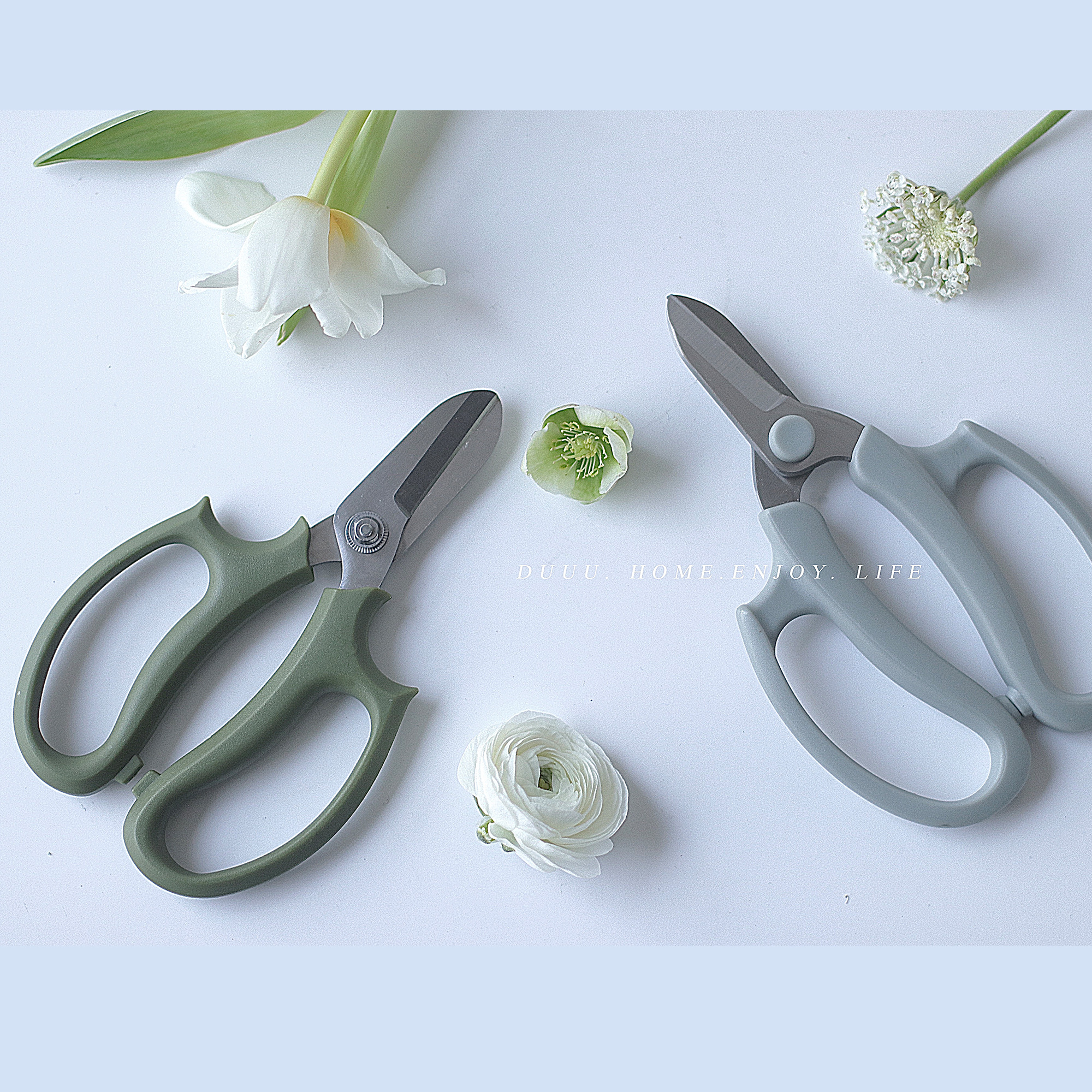 duuuhome flower art scissors pruning shears flower shears special flower arrangement round head elbow home garden tool scissors