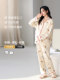 Pure Cotton Maternity Pajamas for Spring and Autumn, Breathable and Sweat-Absorbent Postpartum Nursing Clothes, Maternity Wear for Breastfeeding and Pregnancy Home Wear